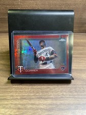 2025 Topps Chrome Logofractor #204 Carlos Correa Image Variation Red /5 Twins