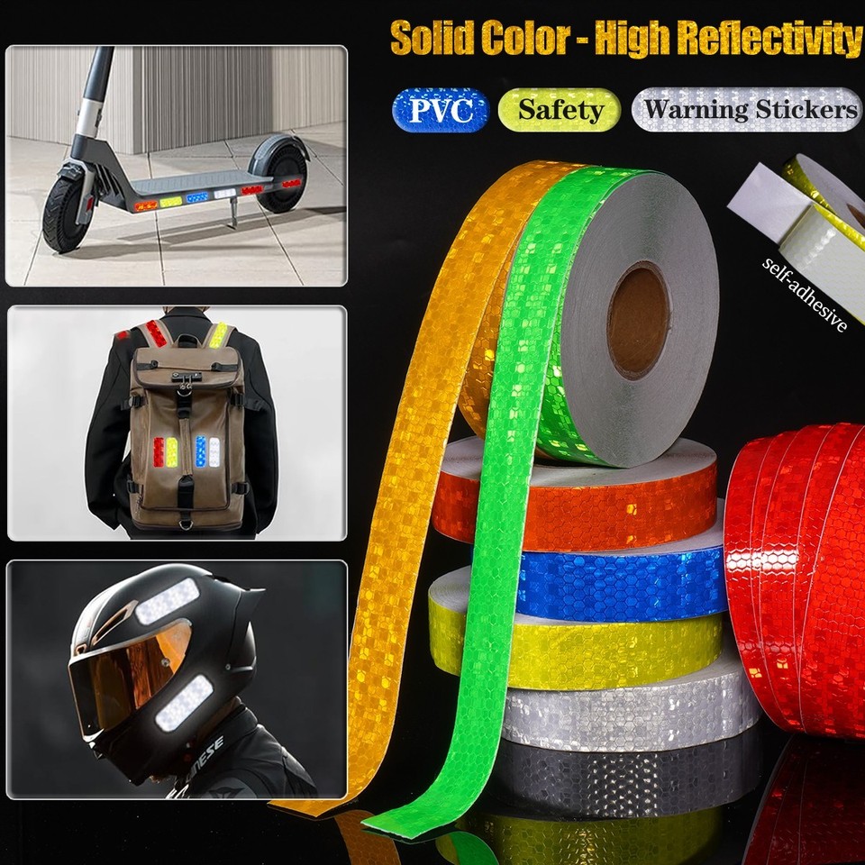 Outdoor Reflective Warning Sticker Tape Waterproof Construction Site ...