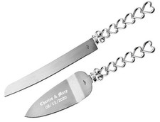 GIFTS INFINITY Custom Wedding Cake Knife Server Set Free Engraving Gift