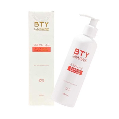 BTY Advance Instaglow Tone Up Cream 200mL   Niacinamide & Hyaluronic