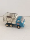Vintage Tonka Mini Stake Bed Dump Truck Blue and White 1970’s 5” Long Dump Bed