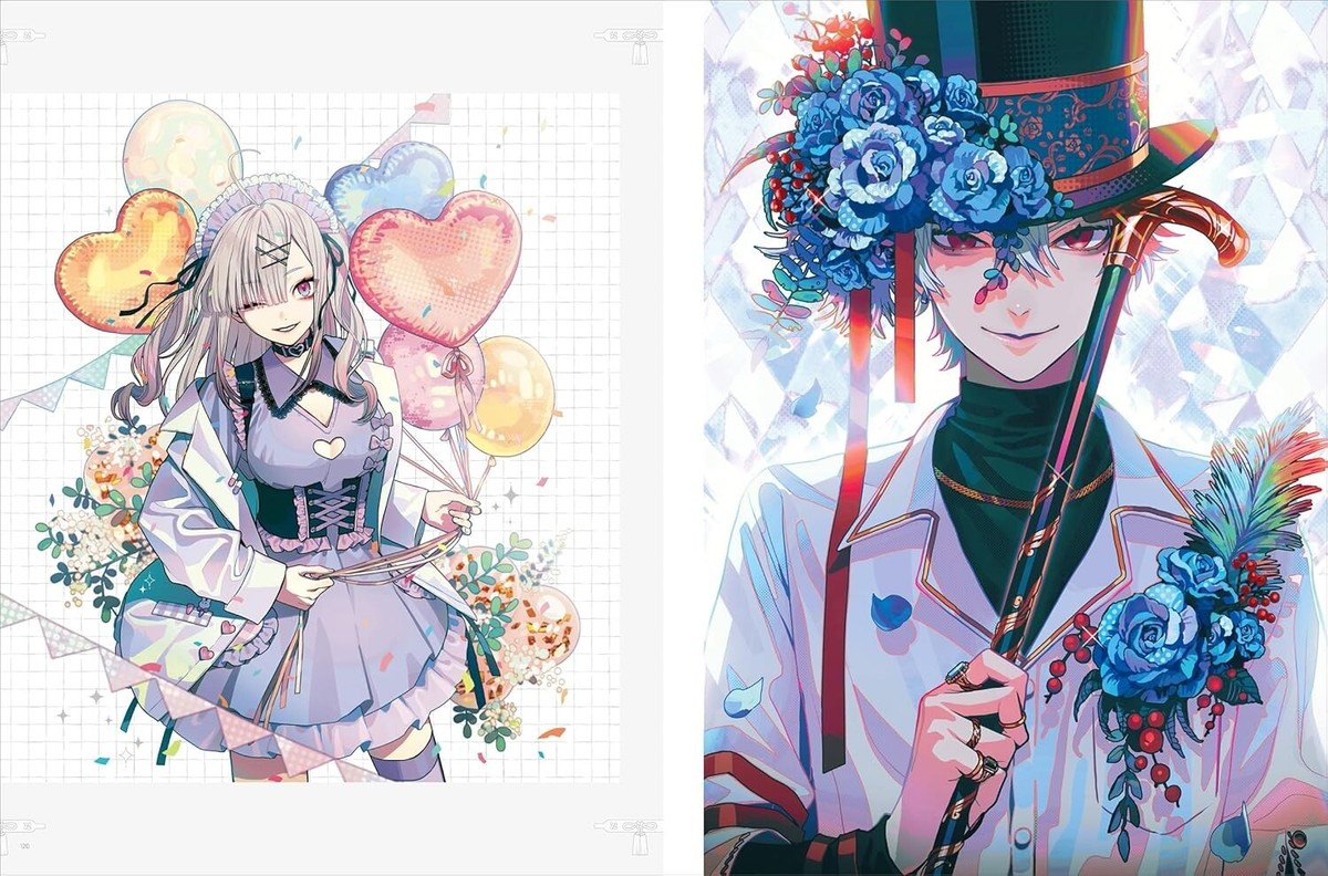 akane アートプリント ジャケット Akane Aki Illustration Art Works Collection Pulse Myaku Japanese