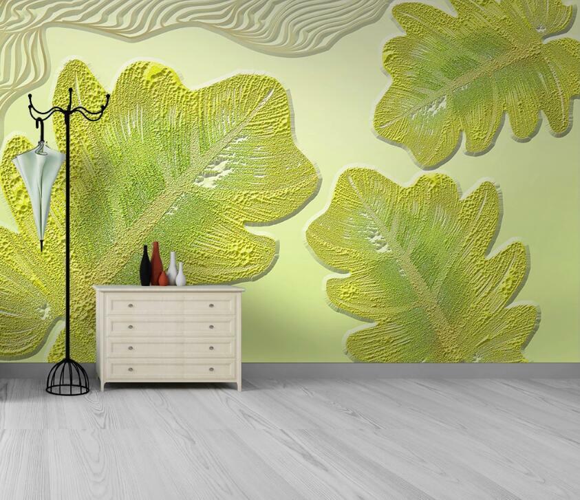 3D Fresh Leaves N3143 Wallpaper Wall Mural Removable Self-adhesive Sticker Amy 3D Fresh Leaves N3143 Wallpaper Wall Mural Removable Self-adhesive Sticker Amy