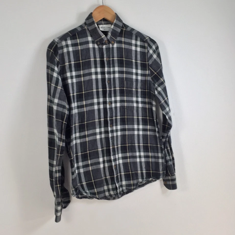 Vanishing Elephant mens button up shirt size S multicolour check long slv 036244 - Image 2 of 4