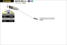 AUSPUFF MARMITTE STREET THUNDER Schwarz-Kohlenstoff ARROW Suzuki GSXR 750 11-16