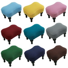 Footstool Chair Covers Stretch Stool Sofa Storage Slipcover Protector Rectangle