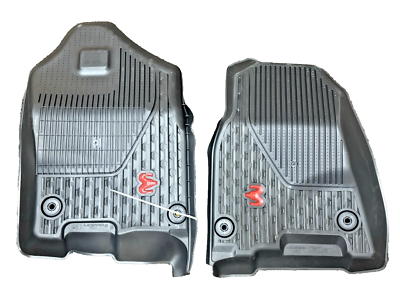 NEW OEM MOPAR 2019 2024 RAM 1500 Rebel TRX Front Floor Mat RED LOG