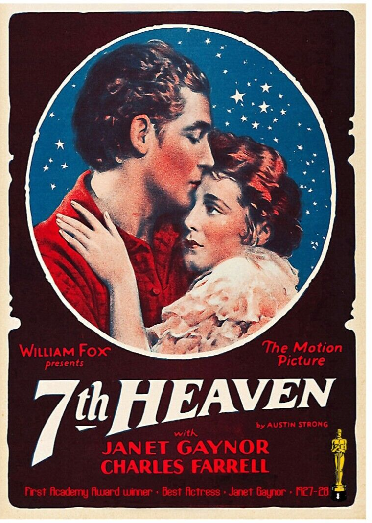 7th Heaven 1927 Silent Film DVD Classic with Janet Gaynor and Charles Farrell