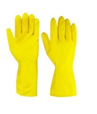 2 x Pairs Household Rubber Gloves Latex Washing Kitchen Dishes Cleaning Plumber