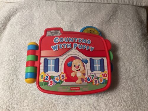 Fisher Price "Counting With Puppy"  Interactive Childrens Book w/Sounds & Lights - Picture 1 of 5