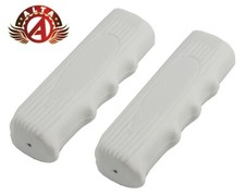 CRUISER CUSHION VINTAGE SCHWINN STINGRAY STYLE BICYCLE HADLEBAR GRIPS WHITE