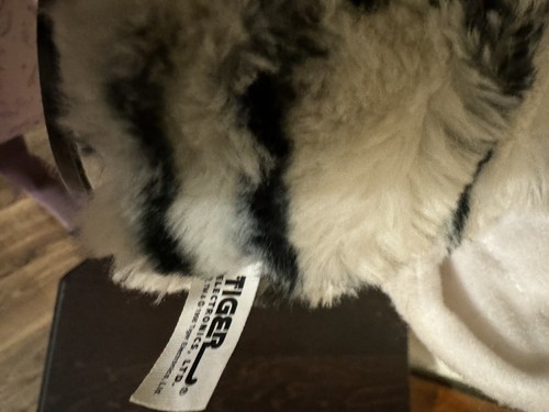 Furby Vintage 1998 Zebra White and Black Stripes #70-800 Rare Brown Eyes Used - Picture 11 of 11
