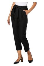 C Wonder by Christian Siriano Tie Belt Pant Black