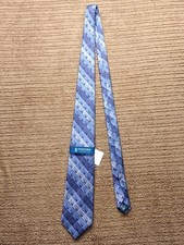 Stafford Performance Necktie Mens Tie 100 Silk Lilac Purple Geometric NWT