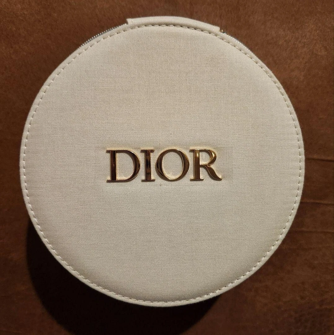 Christian Dior Vanity Pouch Logo Couleur Blanc Nouveauté Limitée Miroir Intérieur Femme