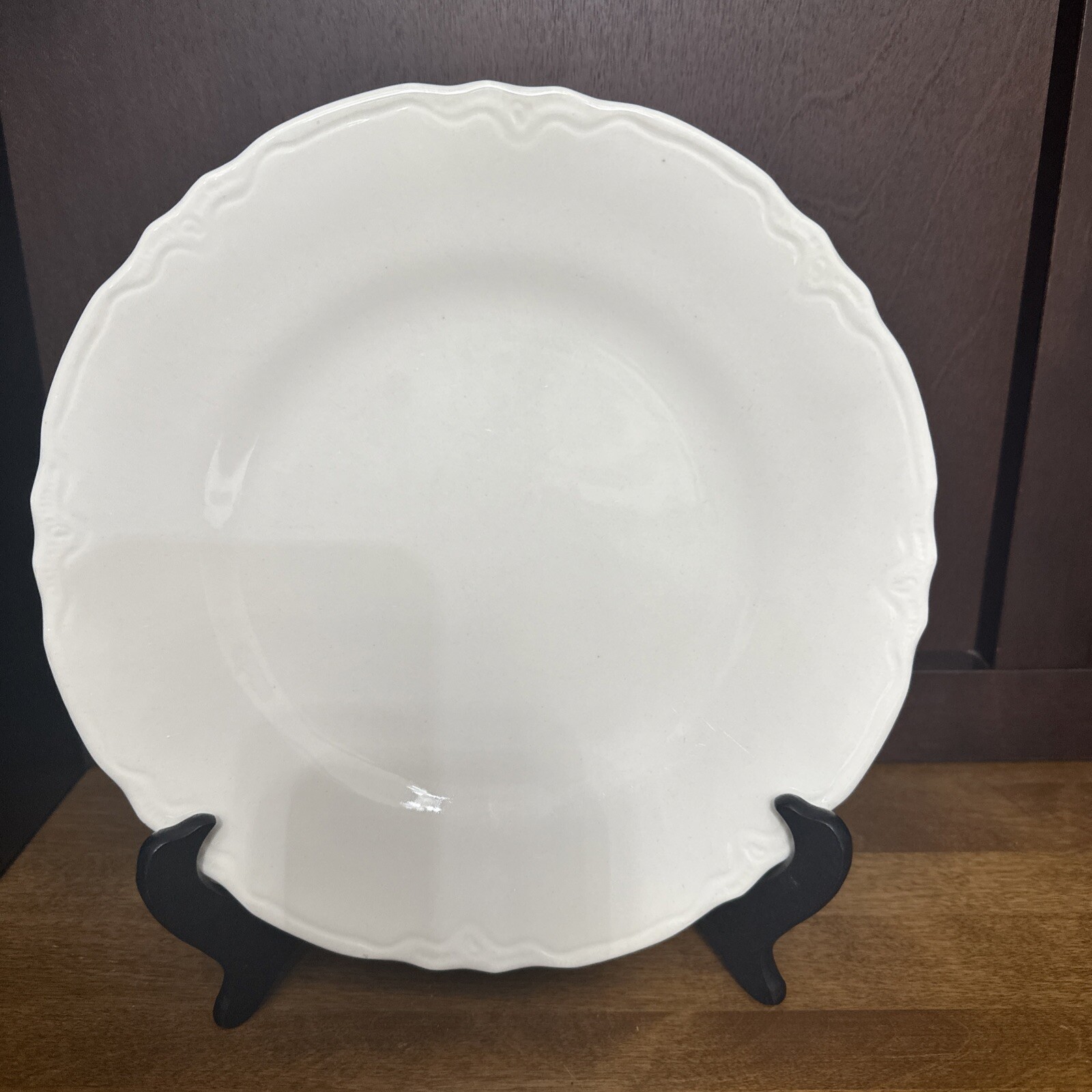 Homer Laughlin Luncheon Plate Republic Restaurant Ware 9.25" Ivory Vintage