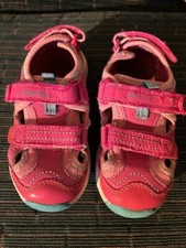 Stride Rite M2P Sandy Made to Play Child Size 10 Pink with Blue Sneaker Shoes