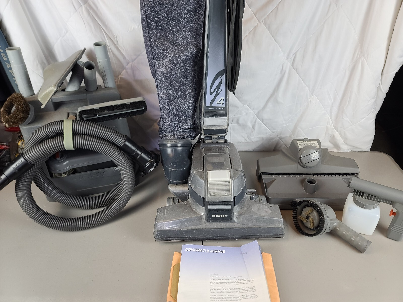 Kirby G4D vacuum cleaner with carpet and upholstery Cleaning attachments. eBay