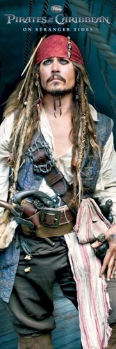 PIRATES OF THE CARIBBEAN ~ ON STRANGER TIDES JACK STARE DOOR 21x62 MOVIE POSTER - Picture 2 of 2