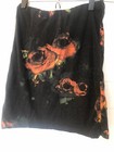 Insight Cotton Stretch Skirt High-Waisted Mini Black W Flowers & Spiderwebs 6 M — photo 6