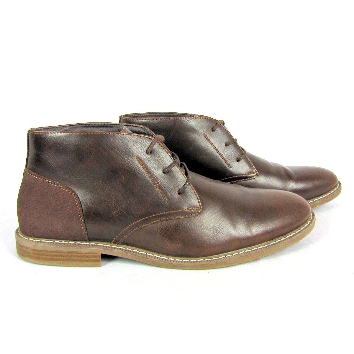 Arizona Jean Company Men’s Lace Up Chukka Ankle Boots Leather in Brown 8 Arizona Jean Company Lace-Up Boots for Men | Mercari main image 4