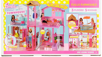 fully furnished barbie dream house