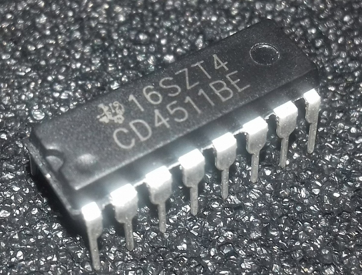 CD4511 Integrato CMOS: Decoder BCD/7 Segmenti - Foto 6