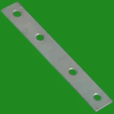 25x 125mm (5") Flat Steel Brackets Straight Mending Plates Repair Fixing Joining