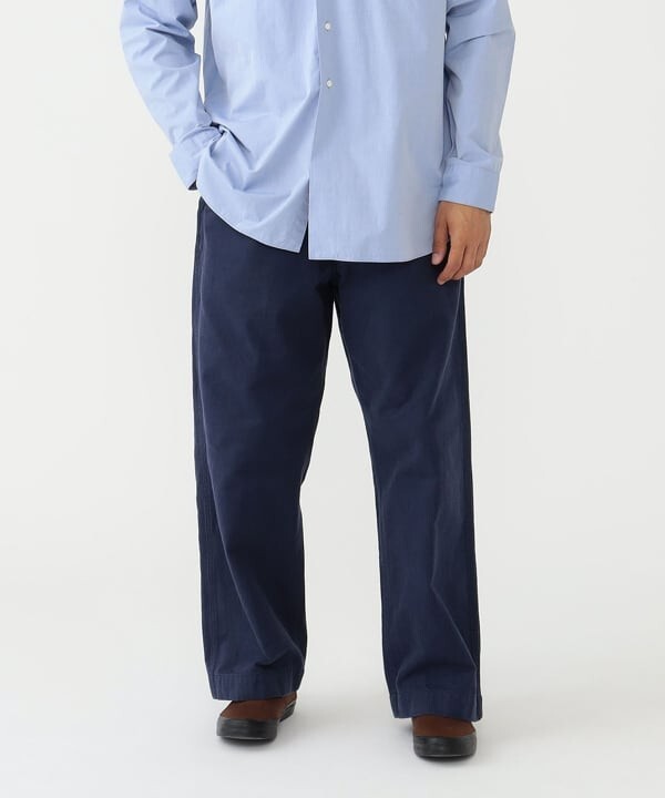 New BEAMS PLUS Mil Trousers Herringbone Navy Military Pants Limited Tokyo S-XL