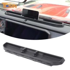 Black Center Dash Tray Storage Box Console Organizer for Jeep Wrangler JL JT 24+