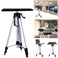 Projector Tripod Stand Aluminium Adjustable For Laptop With Tray 52-140cm Height