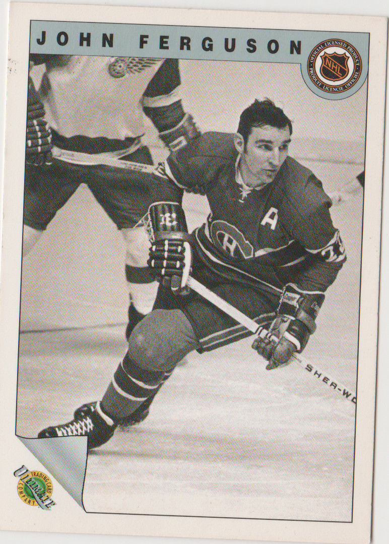 1991-92 ULTIMATE ORIGINAL "6"  JOHN FERGUSON #9