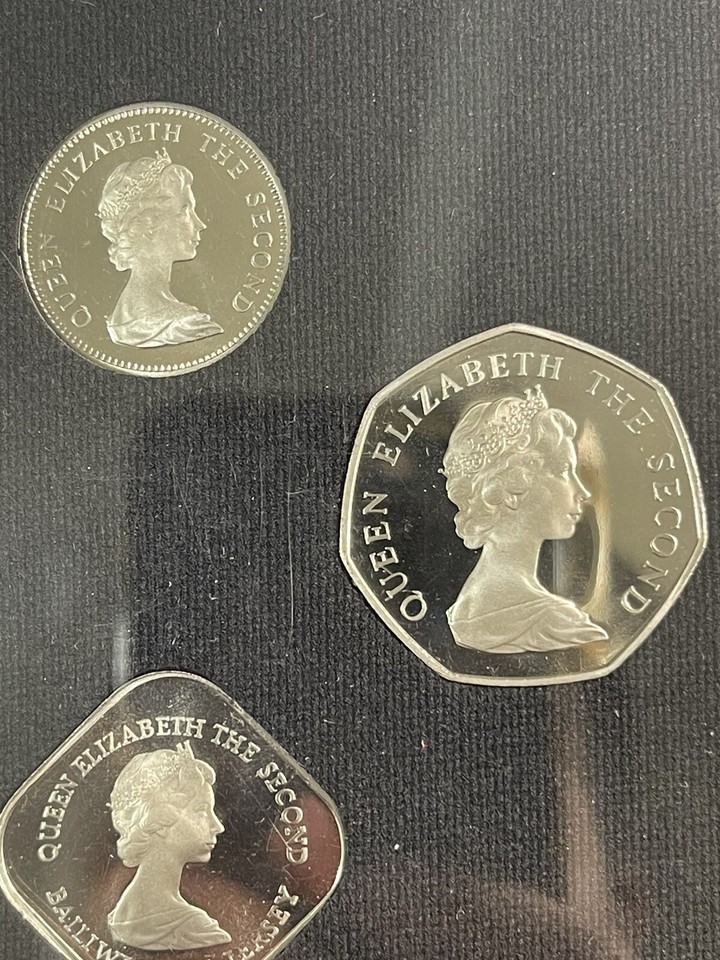 1981 Jersey 7 Proof Coins Set 15,000 Mintage High Value eBay