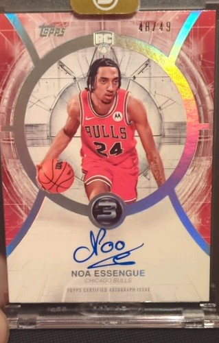 Noa Essengue #RA-NE 2025 Topps Three Rookie Autograph card