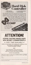 XCOMP Hard Disk Controller Vintage 1981 Print Ad Microprocessor SMD