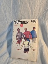 Butterick Sewing Pattern Men  s Shirts 6324 Size Medium CUT