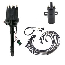 Ready To Run Pro Billet Distributor W Coil And Wires Sbc Black Ready To Run Pro Billet Distributor W Coil And Wires Sbc Black
