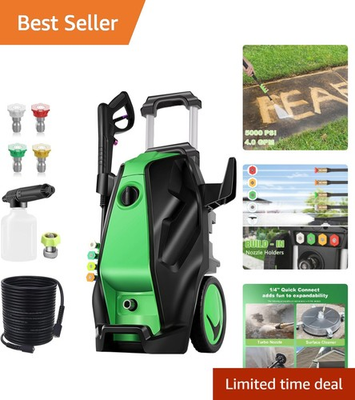 #ad Compact Electric Pressure Washer 5000 PSI amp; 33 FT Hose Ideal for Home Cleaning $339.99