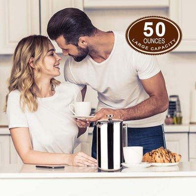 Secura Cafeti��Re French Press Kaffeemaschine Edelstahl Isoliert Kaffee P...