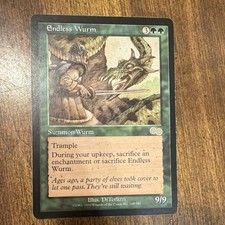 Magic: The Gathering Endless Wurm Urza's Saga Rare Green 9/9 Regular Card
