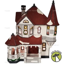Department 56 Snow Village American Architecture Series Queen Anne Victorian