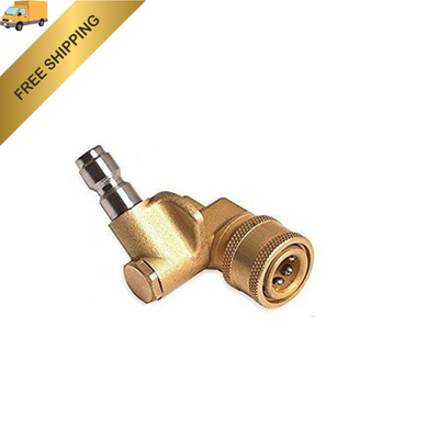 #ad #ad Thunder Hardware Quick Connecting pivoting Pivoting Coupler Silver and Brass $18.73