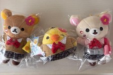 Super Rare Rilakkuma Store Limited Hanging Plush Set JK High School Girl Gal