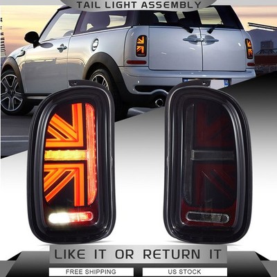 VLAND 1Pair Smoked LED Tail Lights For MINI Cooper Clubman 2007-2013 Rear Lamps