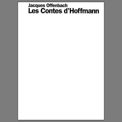 Offenbach · Les contes d Hoffmann · Hoffmanns Erzählungen · Programmheft · Oper