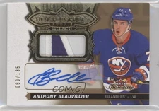 2016 Upper Deck Fleer Showcase /135 Anthony Beauvillier RPA Rookie Patch Auto RC