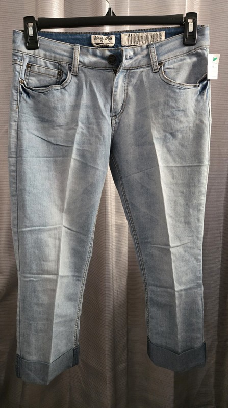 Indigo Rein Forever jeans size 11 blue faded cuffed lightweight forever fit