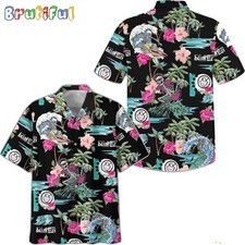 Blink 182 Skull Palm Tree 2024 Trending Hawaiian Shirt