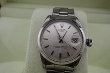 ROLEX 1500 Oyster Perpetual Date, Automatic, 34mm, Silver Dial. Vintage 1966
