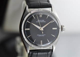 ROLEX OYSTER PERPETUAL BUBBLEBACK STEEL 1954 REF. 6103 AUTOMATIC CALIBER 645